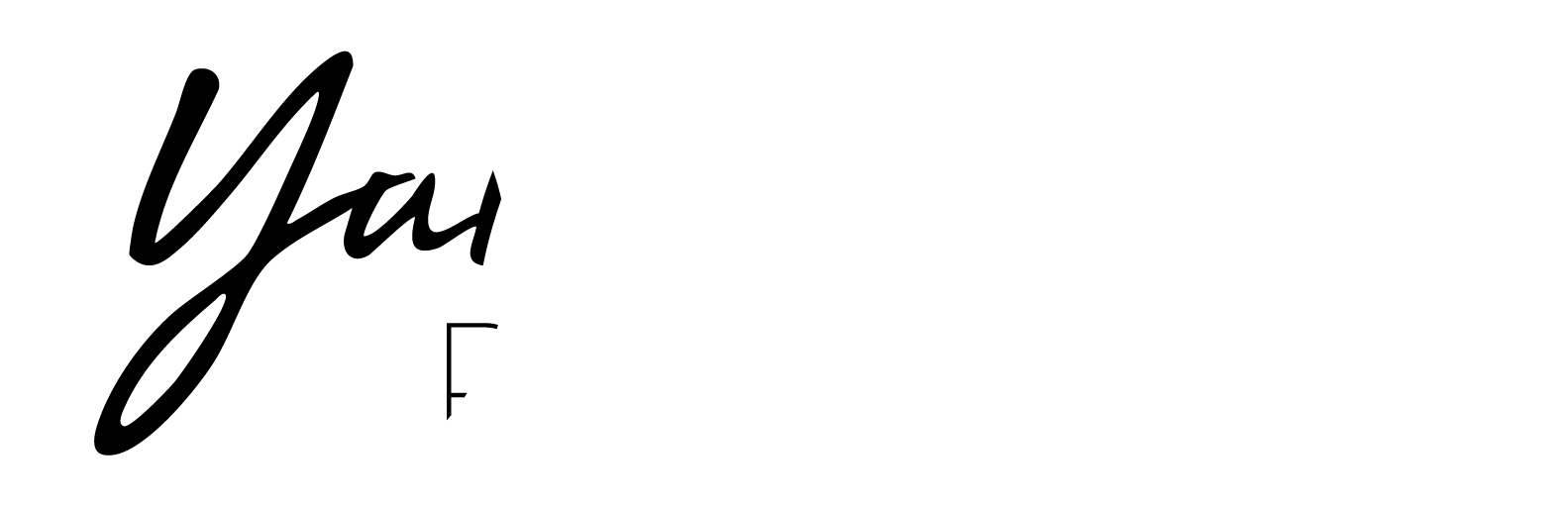 Yuliia Real Estate script Yuliia Mazur logo white